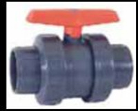 VALVULA DE BOLA PVC STANDAR DOBLE TUERCA UNION