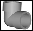 CODO DE PVC DE 90°