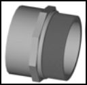 ADAPTADOR MACHO DE PVC
